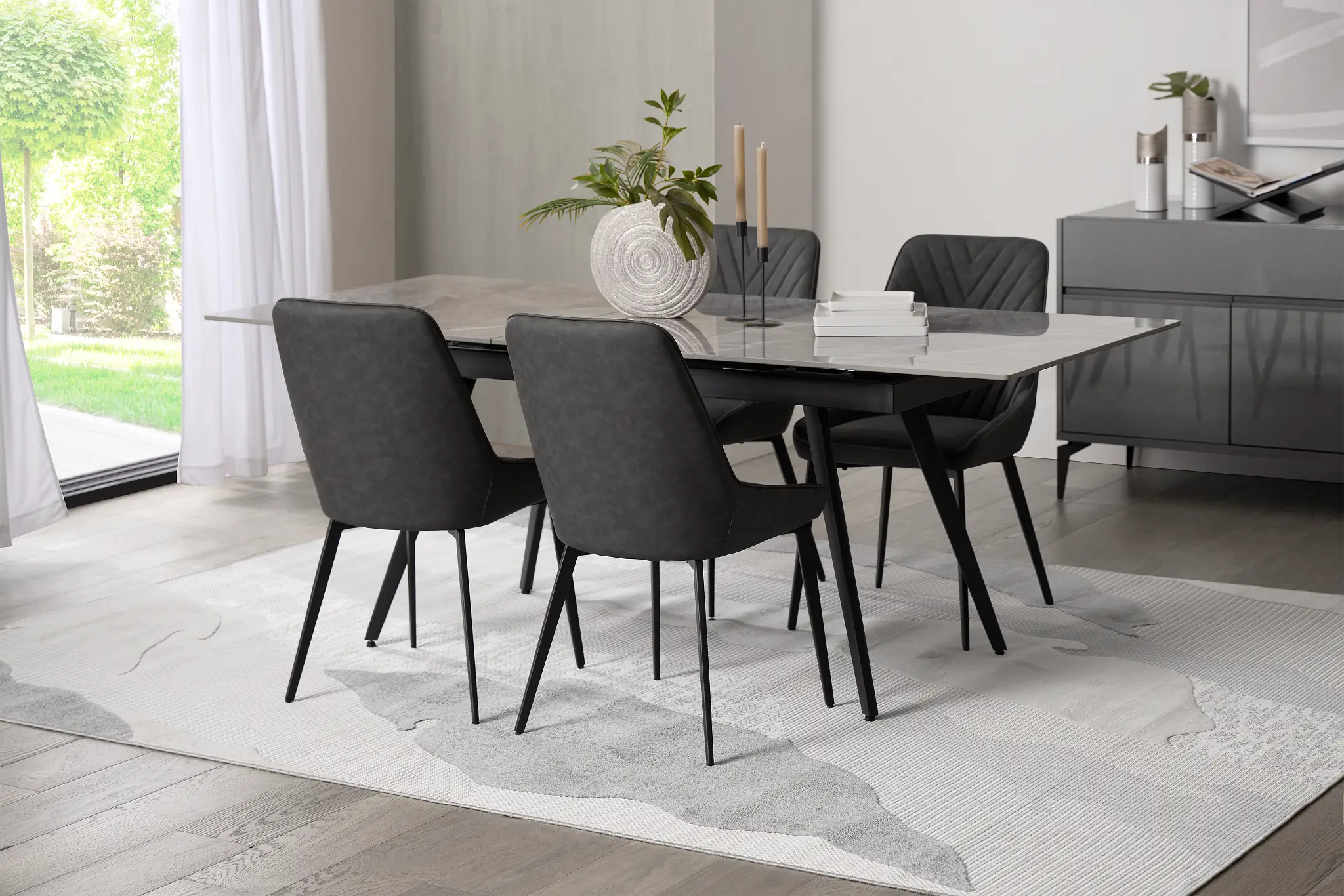 Maricopa Gray Extension Rectangular Table Maricopa Gray Extension Rectangular Table