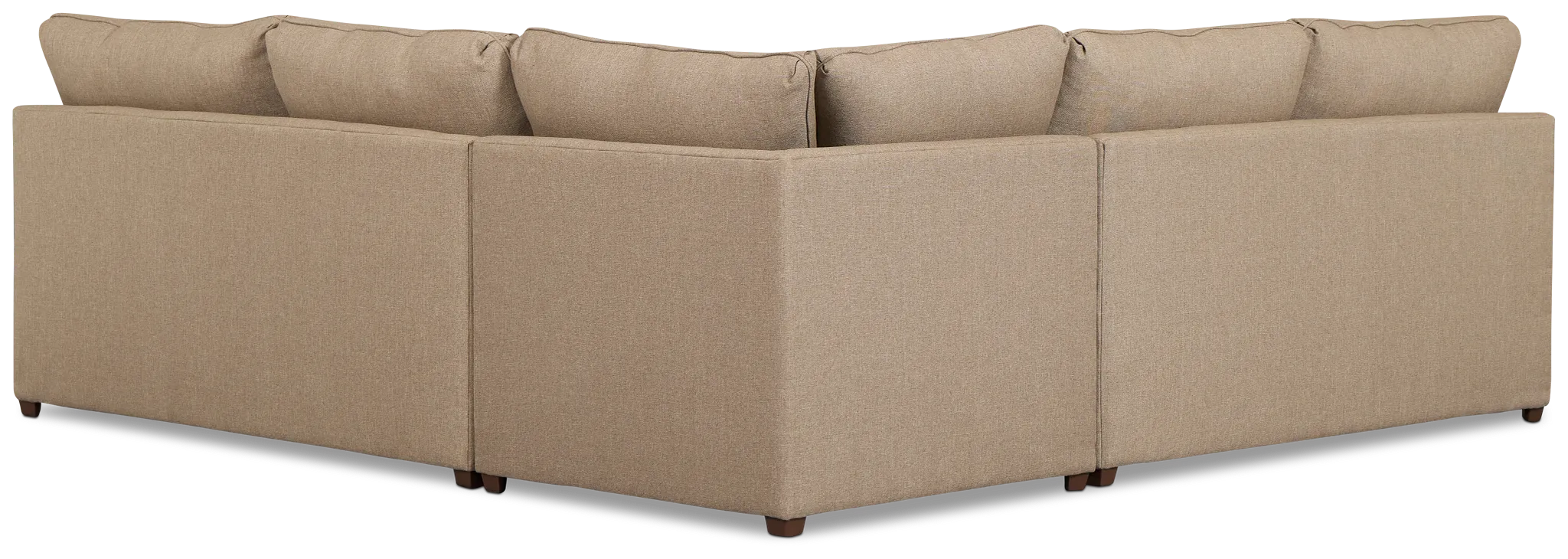 Tate Brown Fabric Medium 2-arm Right Facing Sleeper Sectional