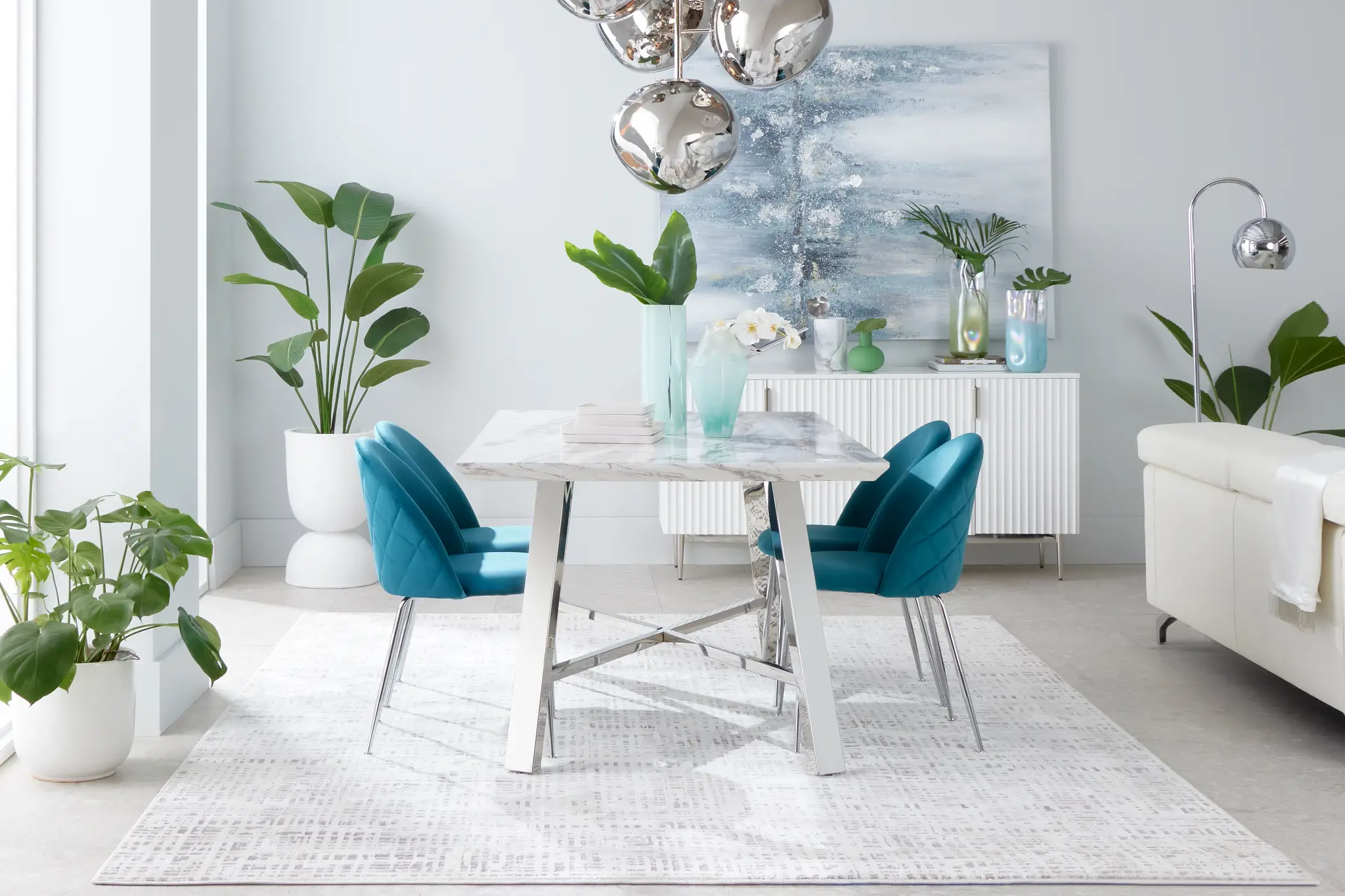 Capri Dark Teal Velvet Upholstered Side Chair W/ Chrome Legs Capri Dark Teal Velvet Upholstered Side Chair W/ Chrome Legs