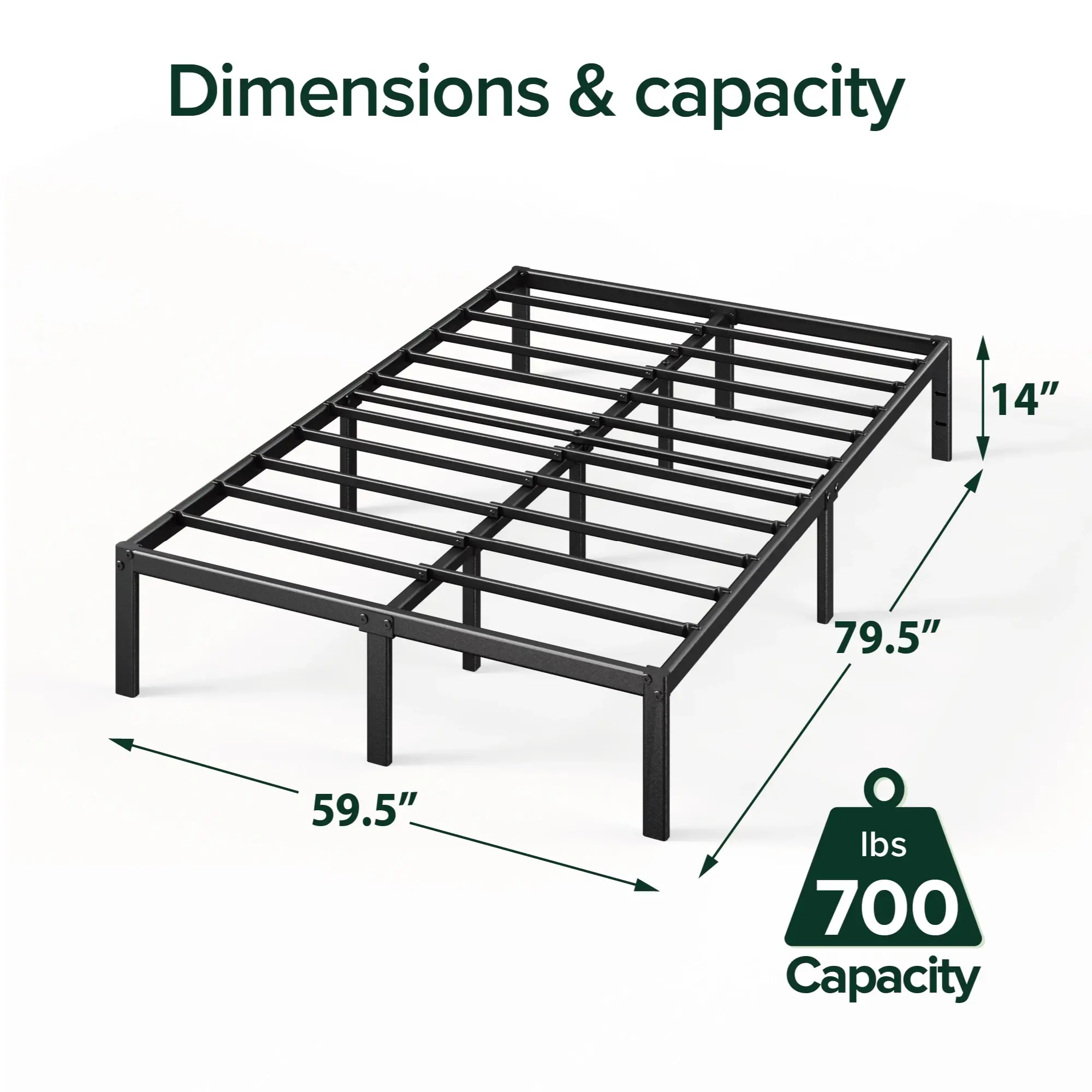 Zinus 14" Metal Bed Frame Zinus 14" Metal Bed Frame