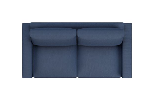 Edgewater Revenue Dark Blue 84" Sofa W/ 2 Cushions