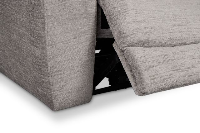 Bennett Gray Fabric Power Reclining Sofa
