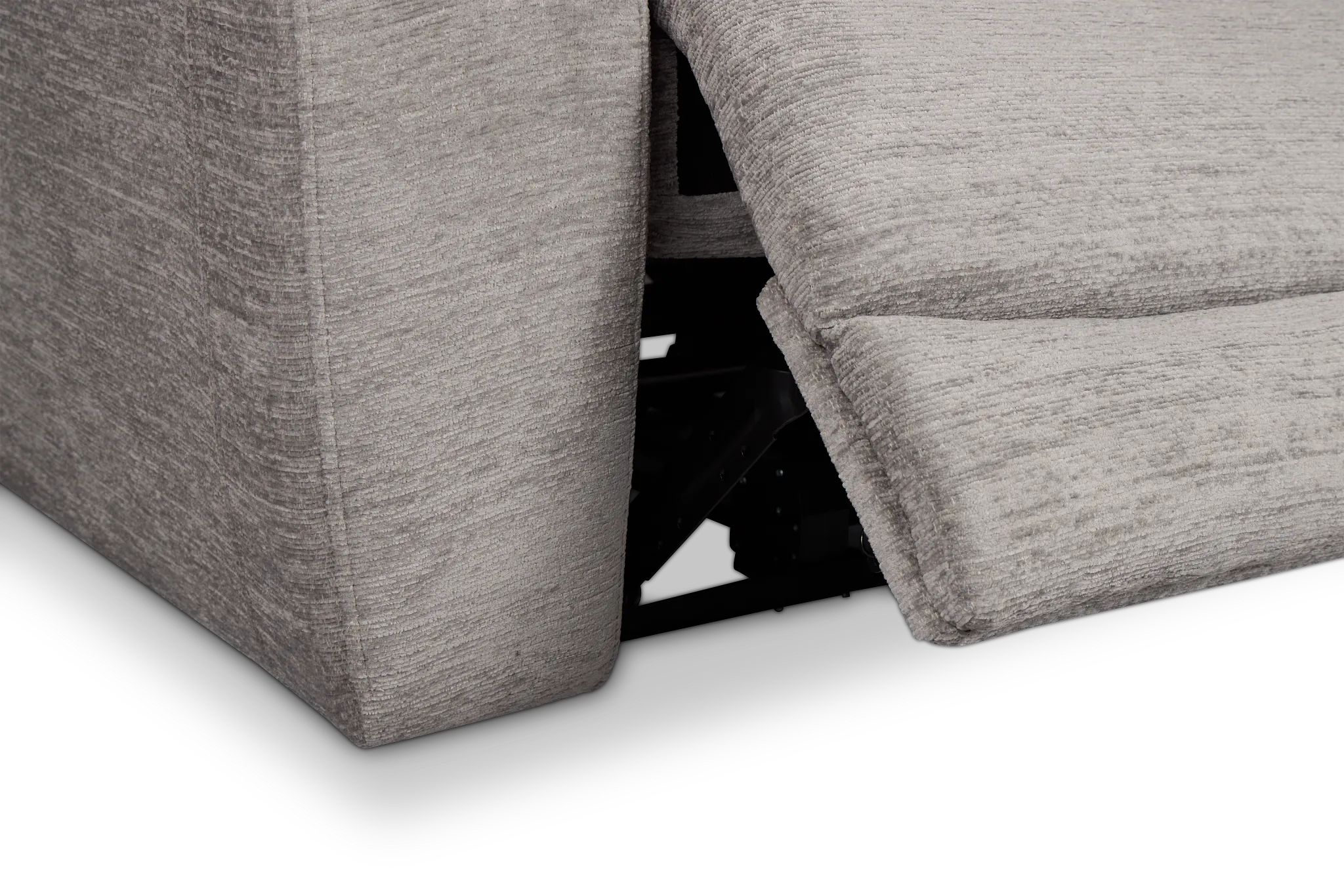 Bennett Gray Fabric Power Reclining Sofa