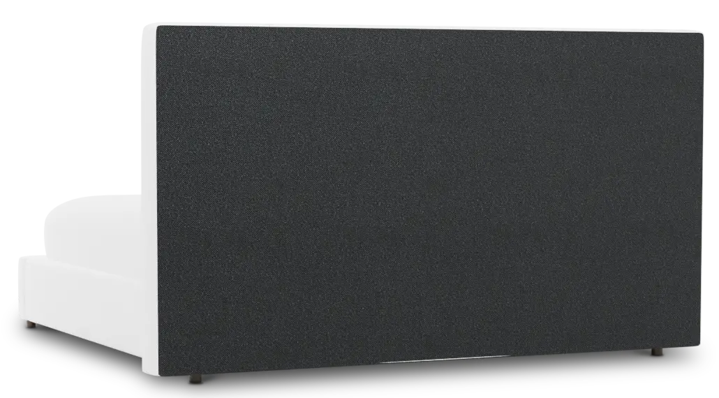 Grayton Revenue White 54" Upholstered Platform Bed Grayton Revenue White 54" Upholstered Platform Bed