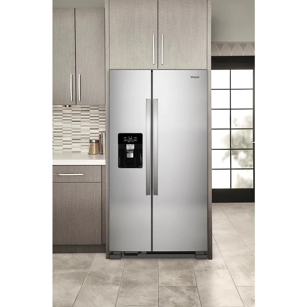 Whirlpool 325 Series Stainless Steel Side By Side Refrigerator