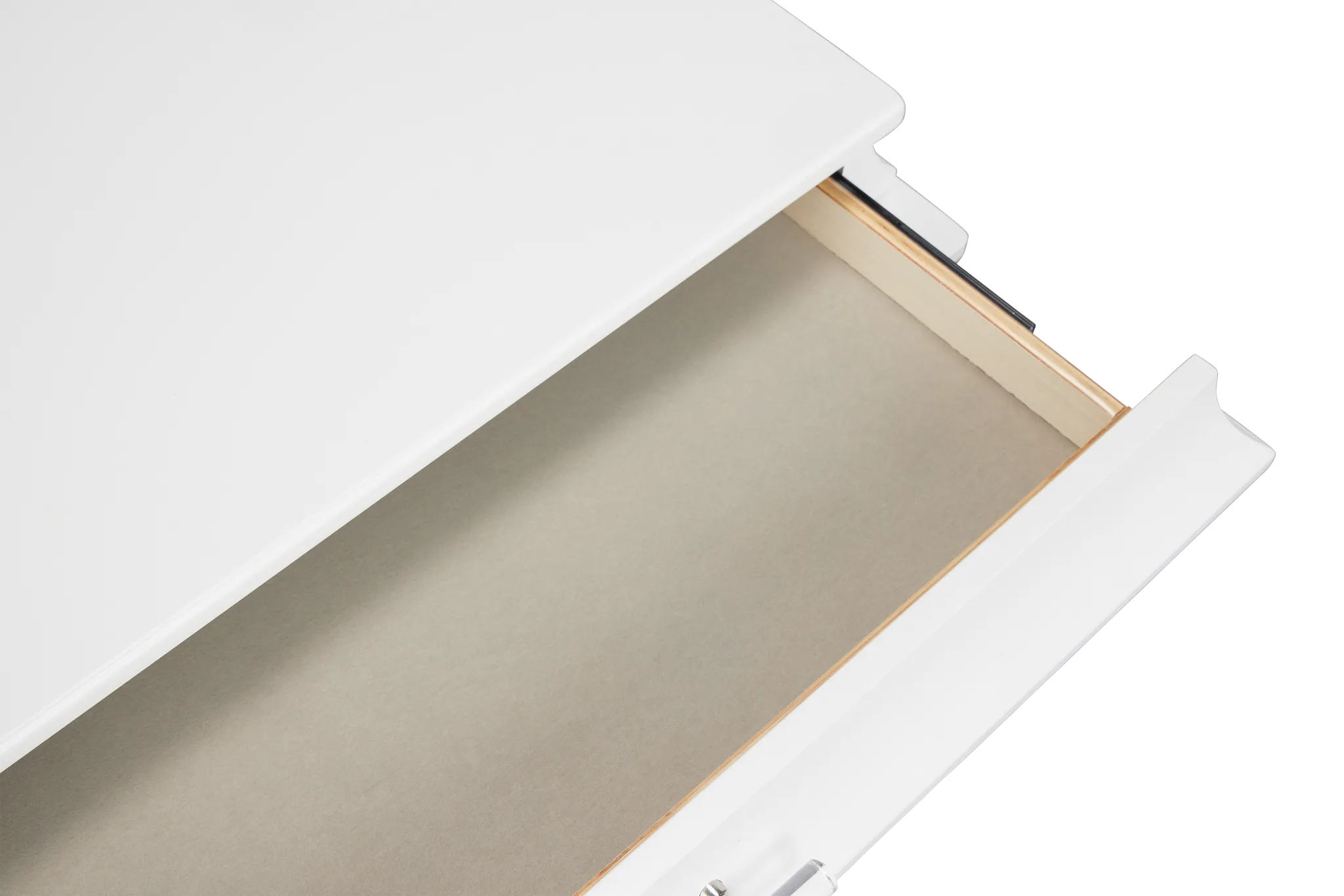 Milan White 2-drawer Nightstand