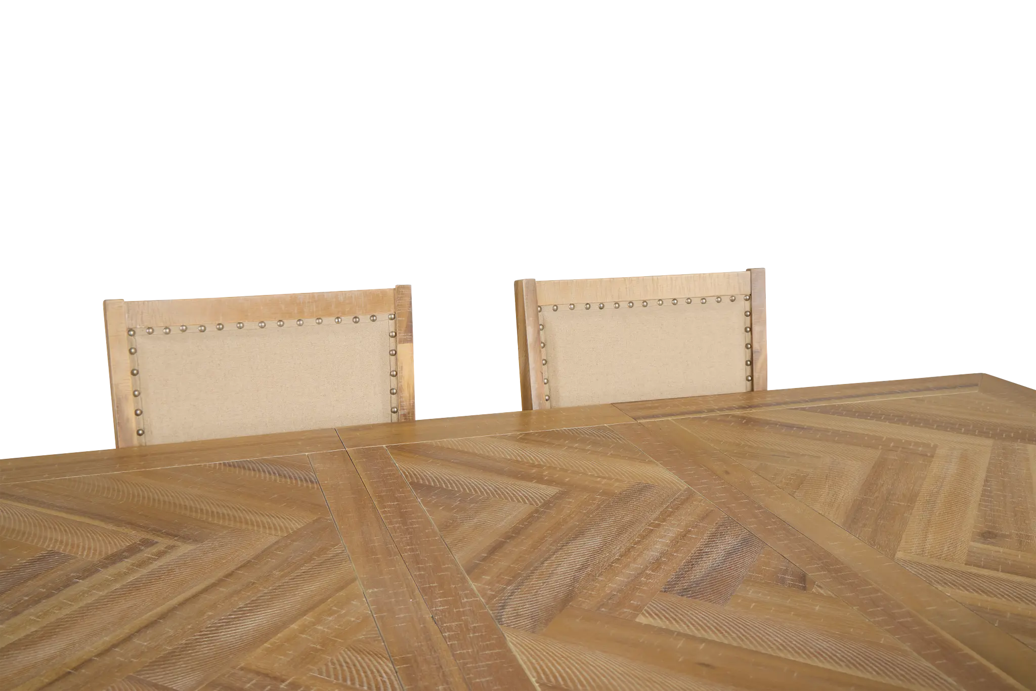 Joplin Light Tone Extension Rectangular Table & 4 Upholstered Chairs Joplin Light Tone Extension Rectangular Table & 4 Upholstered Chairs