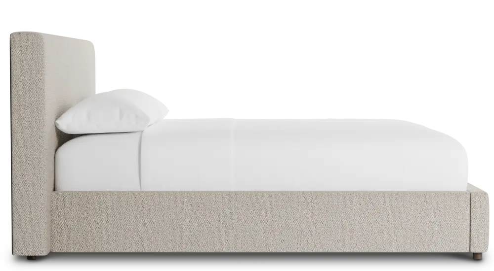 Grayton Gellar Brown 44" Upholstered Platform Bed Grayton Gellar Brown 44" Upholstered Platform Bed