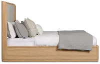 Emory Light Tone Upholstered Platform Bed