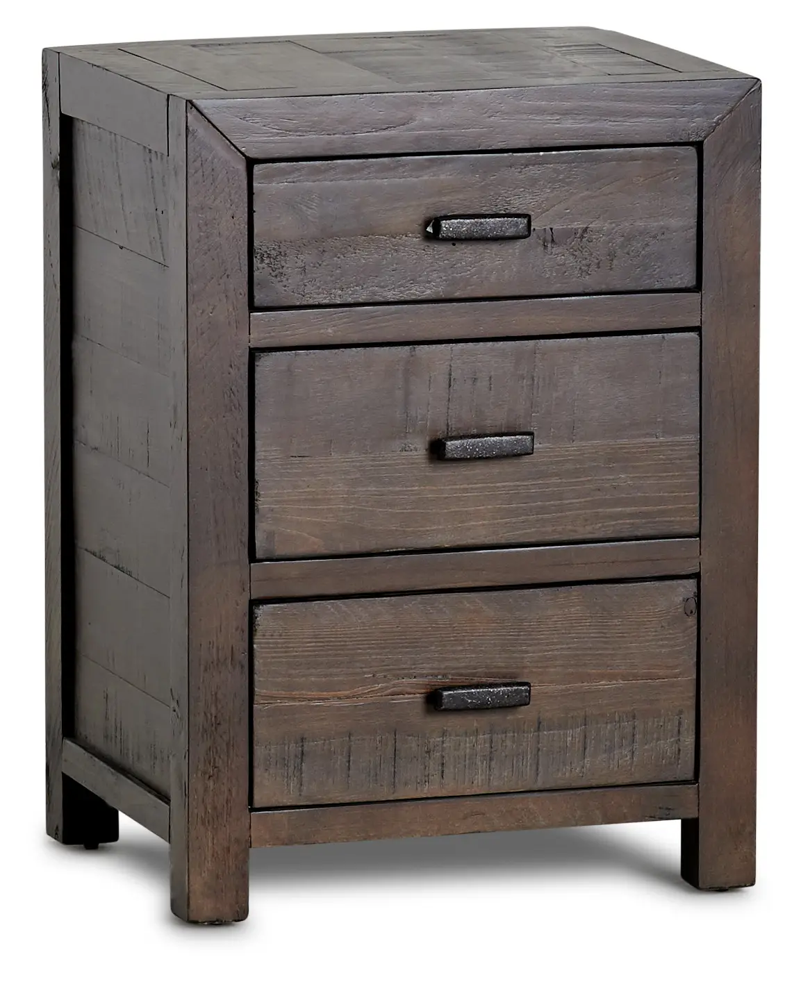 Seattle Dark Tone 3-drawer Nightstand Seattle Dark Tone 3-drawer Nightstand