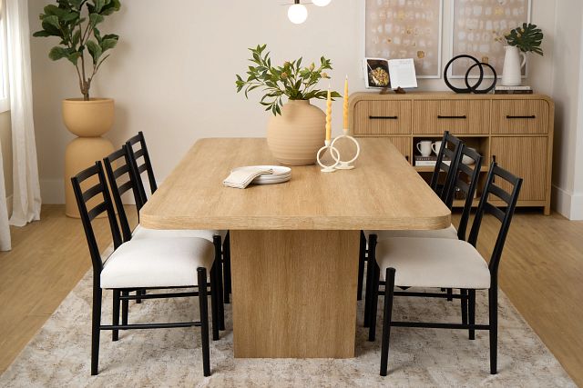 Lyndie Light Tone Rectangular Table