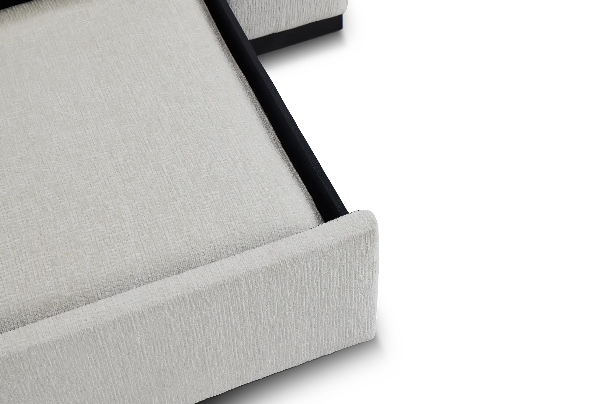 Blakely White Fabric Medium 2-arm Right Facing Sleeper Sectional Blakely White Fabric Medium 2-arm Right Facing Sleeper Sectional