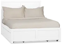 Charleston White Panel Bed With 4 Storage Drawers