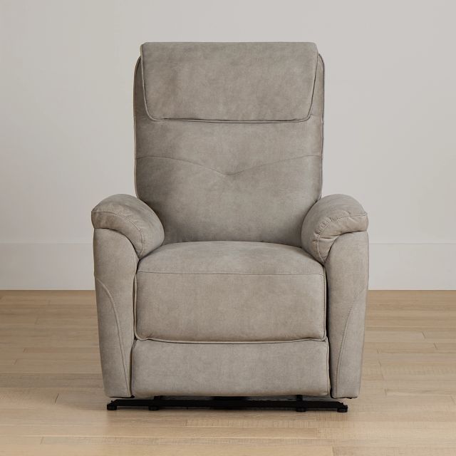 Ryder Beige Micro Power Recliner