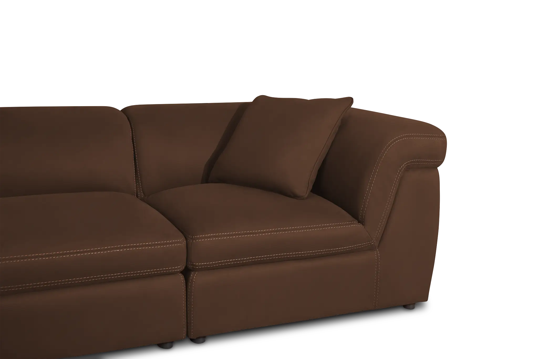 Aria Dark Brown Micro Immersive 5-piece Bumper Sectional W/2 Speakers Aria Dark Brown Micro Immersive 5-piece Bumper Sectional W/2 Speakers