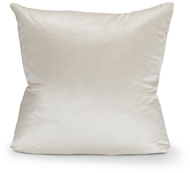 Lindie Ivory 22" Square Accent Pillow (2)