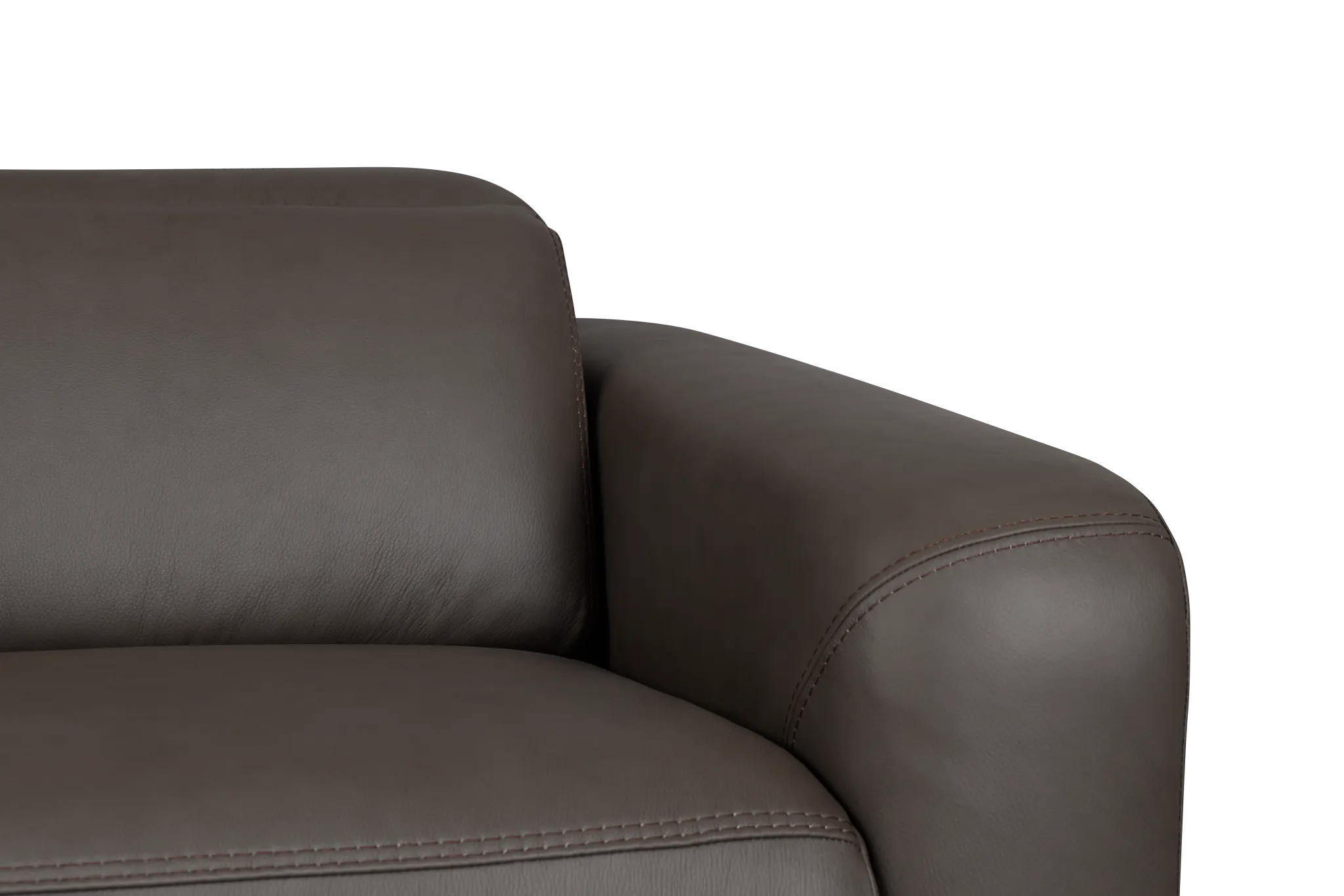 Kieran Dark Brown Lthr/vinyl Power Recliner With Power Headrest