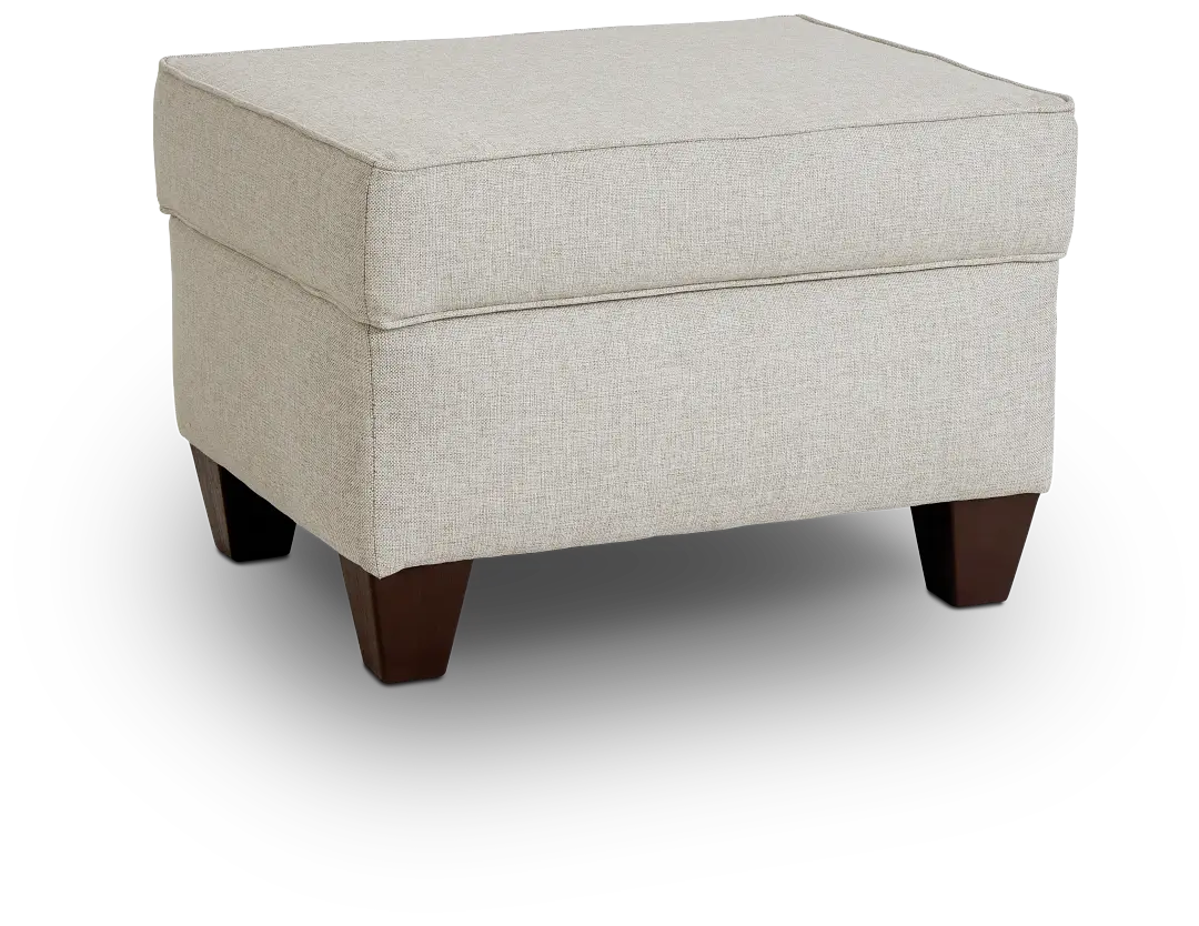 Cameron Beige Fabric Ottoman Cameron Beige Fabric Ottoman