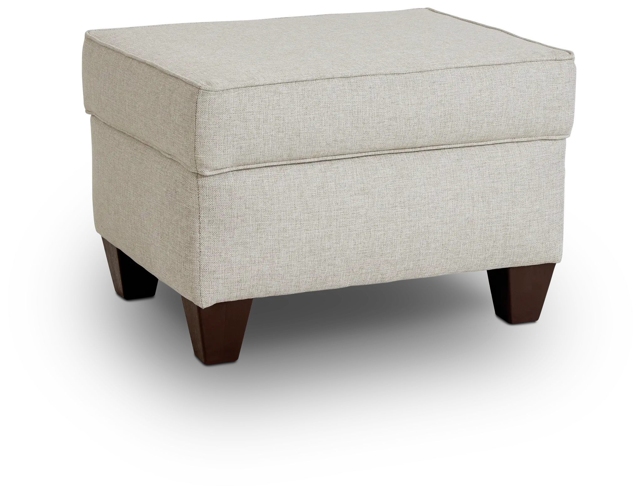 Cameron Beige Fabric Ottoman Cameron Beige Fabric Ottoman