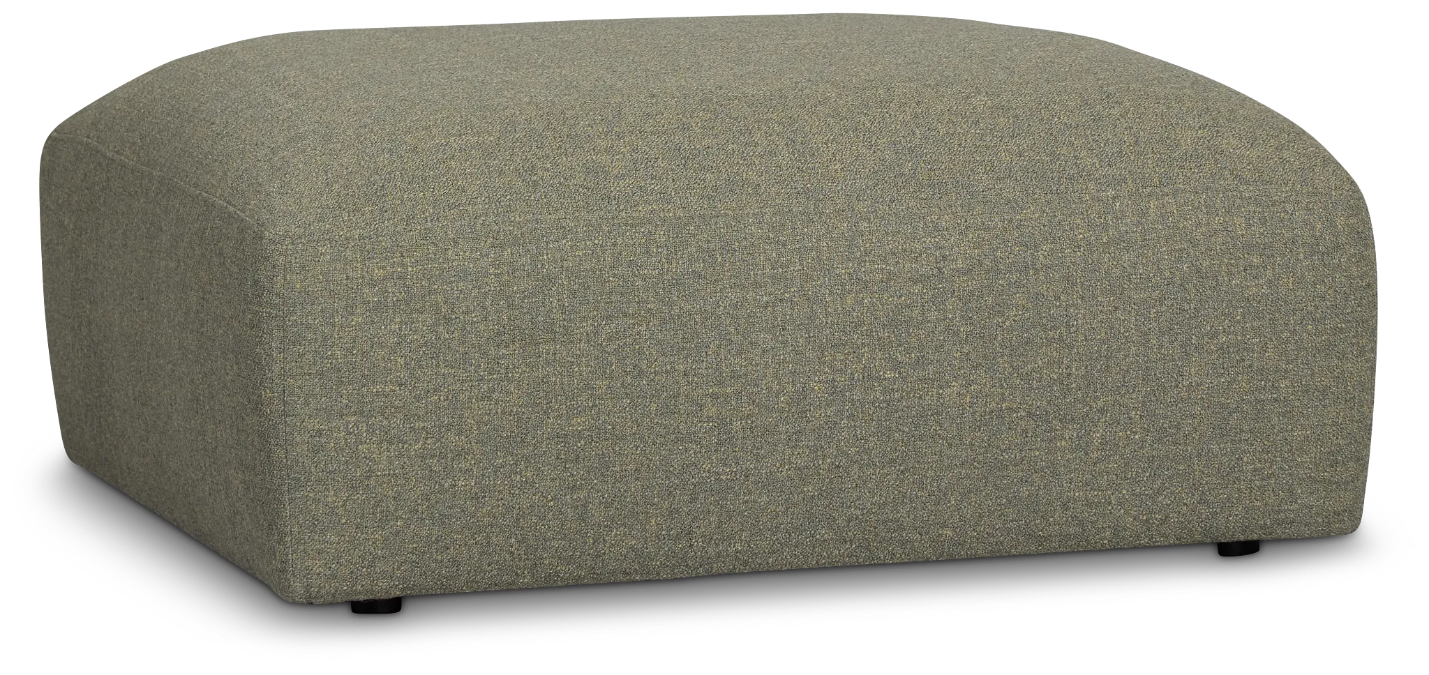 Baylor Green Fabric Ottoman