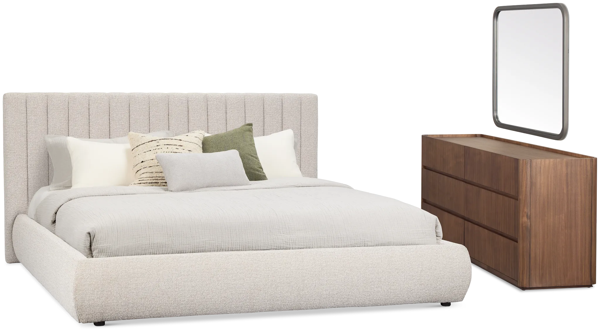 Nomad Gray Uph Platform Bedroom With Mid-tone Cases