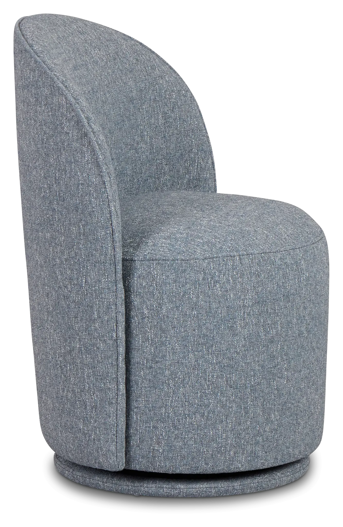 Claude Dark Blue Round Upholstered Side Chair Claude Dark Blue Round Upholstered Side Chair