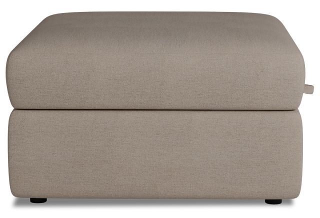 Citymod Beige Fabric Storage Ottoman