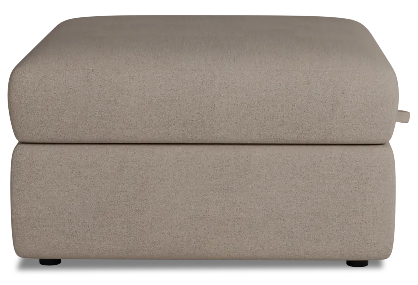 Citymod Beige Fabric Storage Ottoman