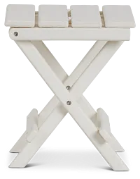 Cancun White End Table