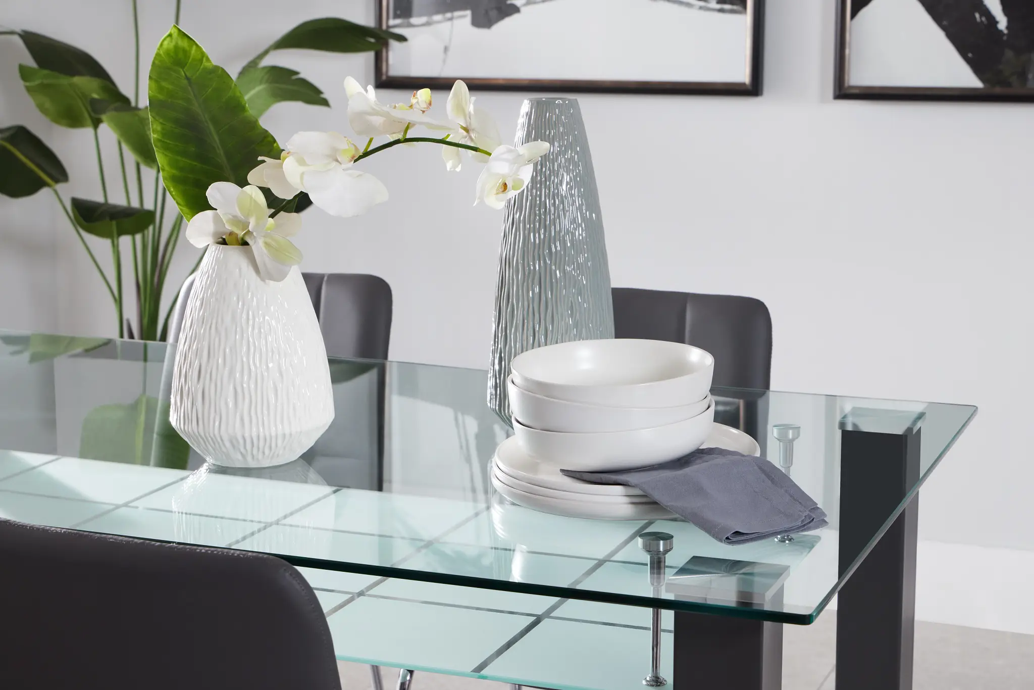 Vienna Dark Gray Rect High Table & 4 Barstools Vienna Dark Gray Rect High Table & 4 Barstools