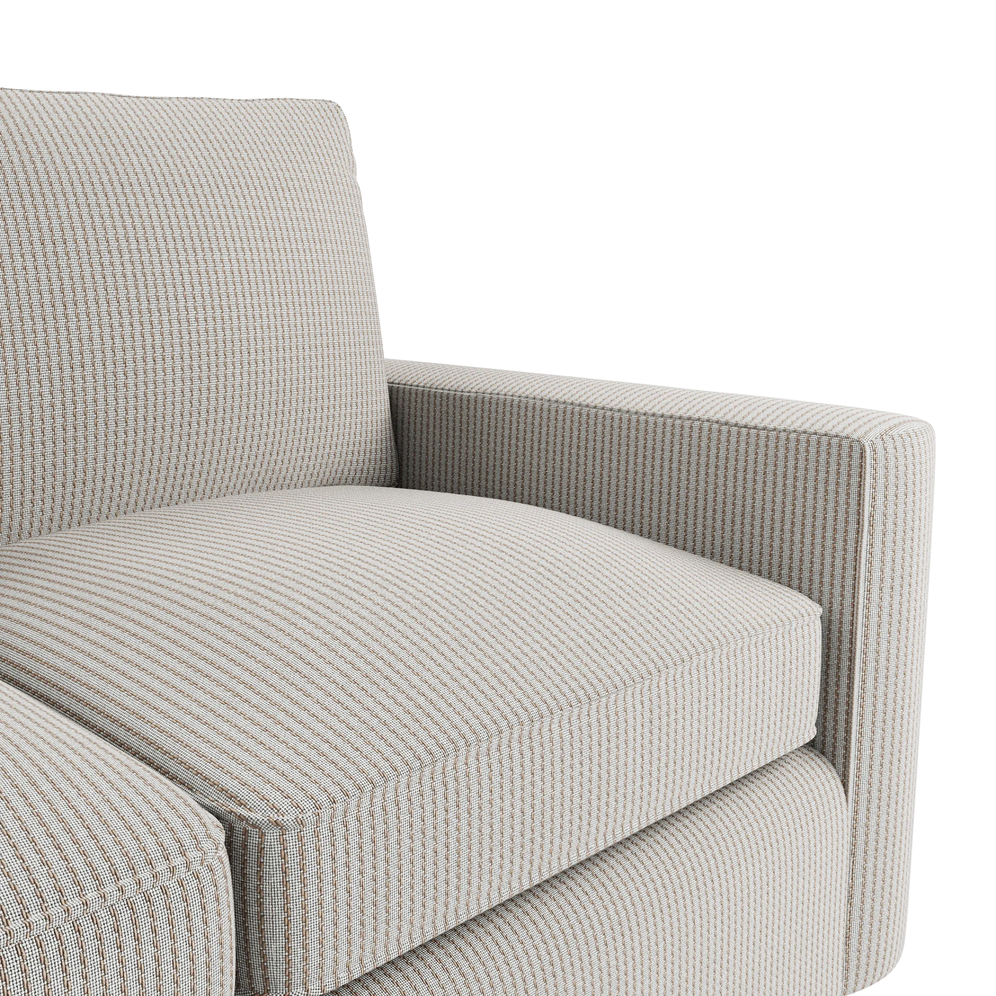 Siesta Lucy Light Beige Fabric Loveseat