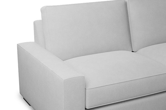 Edgewater Suave White 84" Sofa W/ 2 Cushions