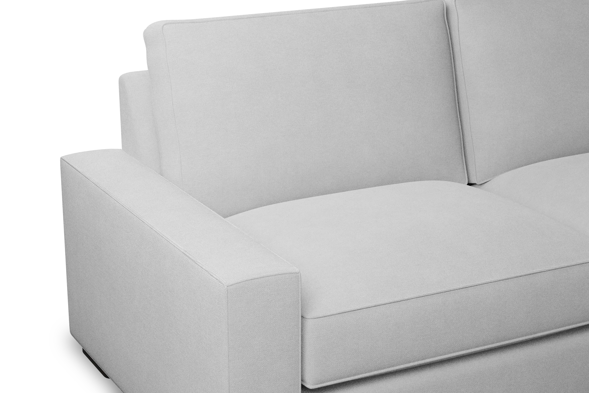 Edgewater Suave White 84" Sofa W/ 2 Cushions
