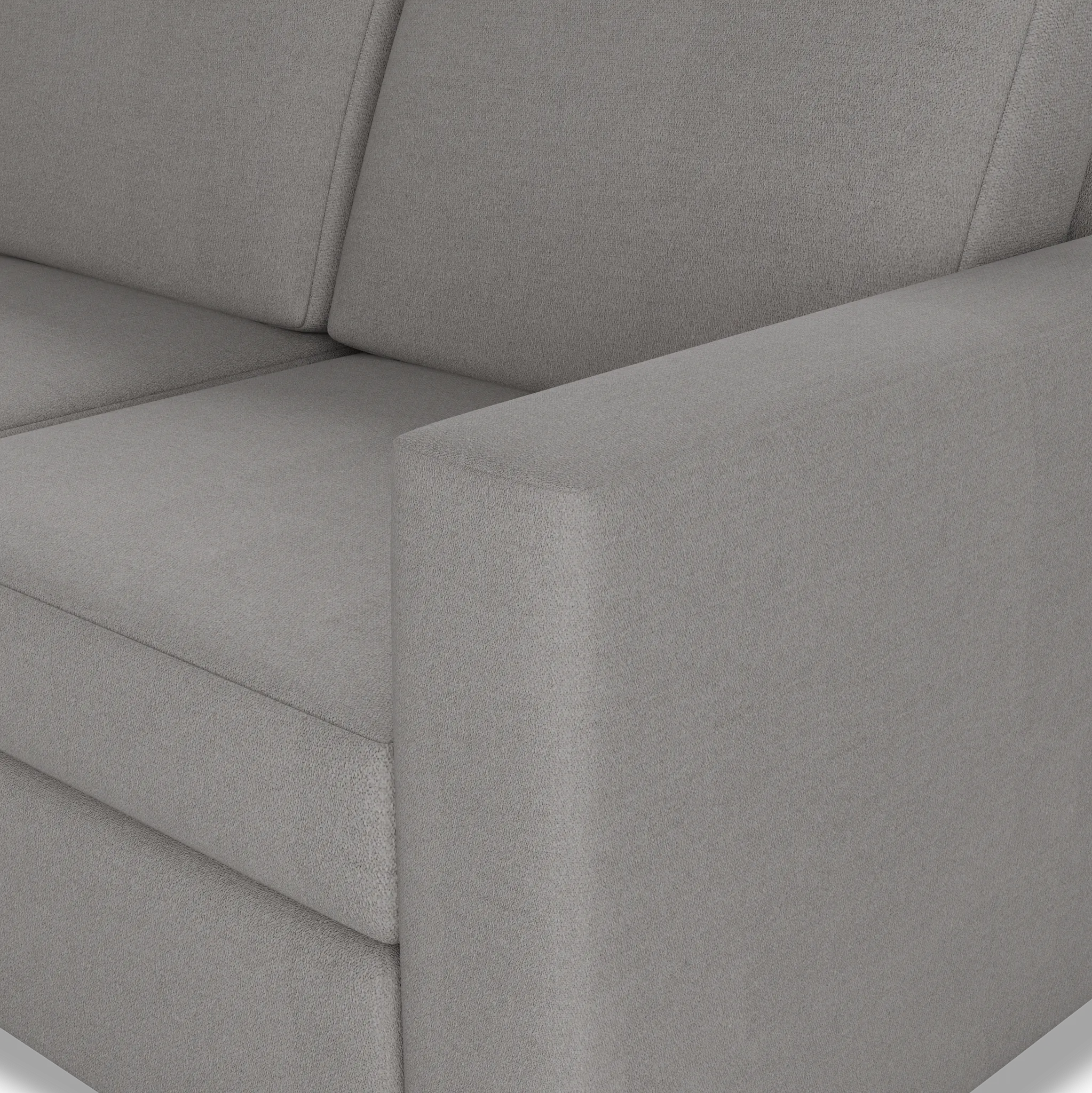 Citymod Light Gray Fabric Medium Two-arm Sectional