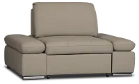 Eden Gray Micro Chair Pull-up Sleeper