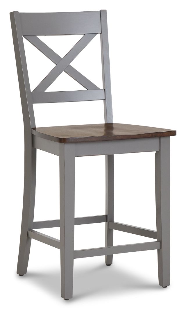 Sumter Gray 24" Wood Barstool