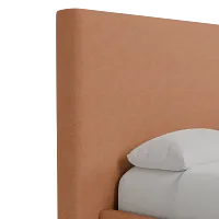 Grayton Sutton Orange 54" Upholstered Platform Bed