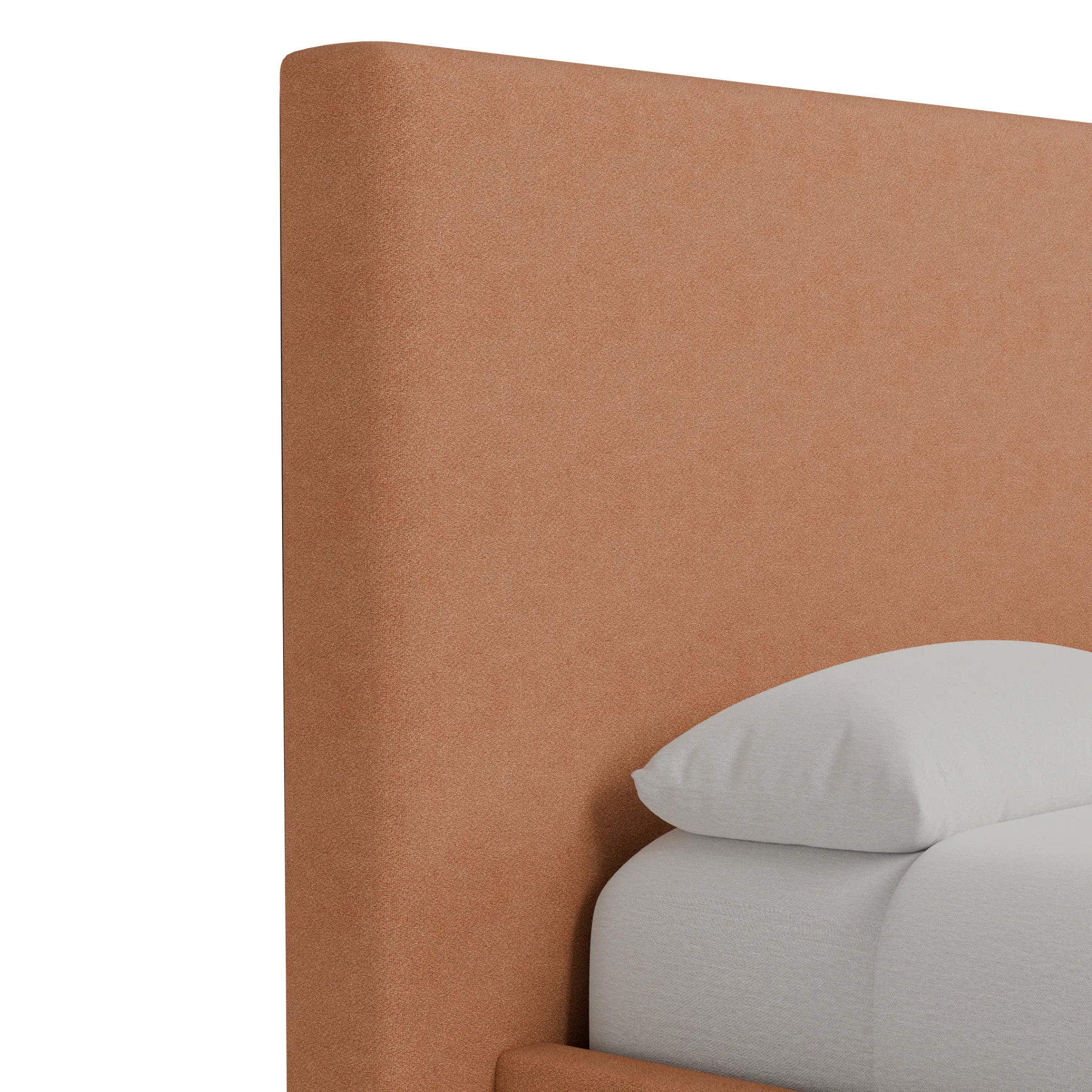 Grayton Sutton Orange 54" Upholstered Platform Bed