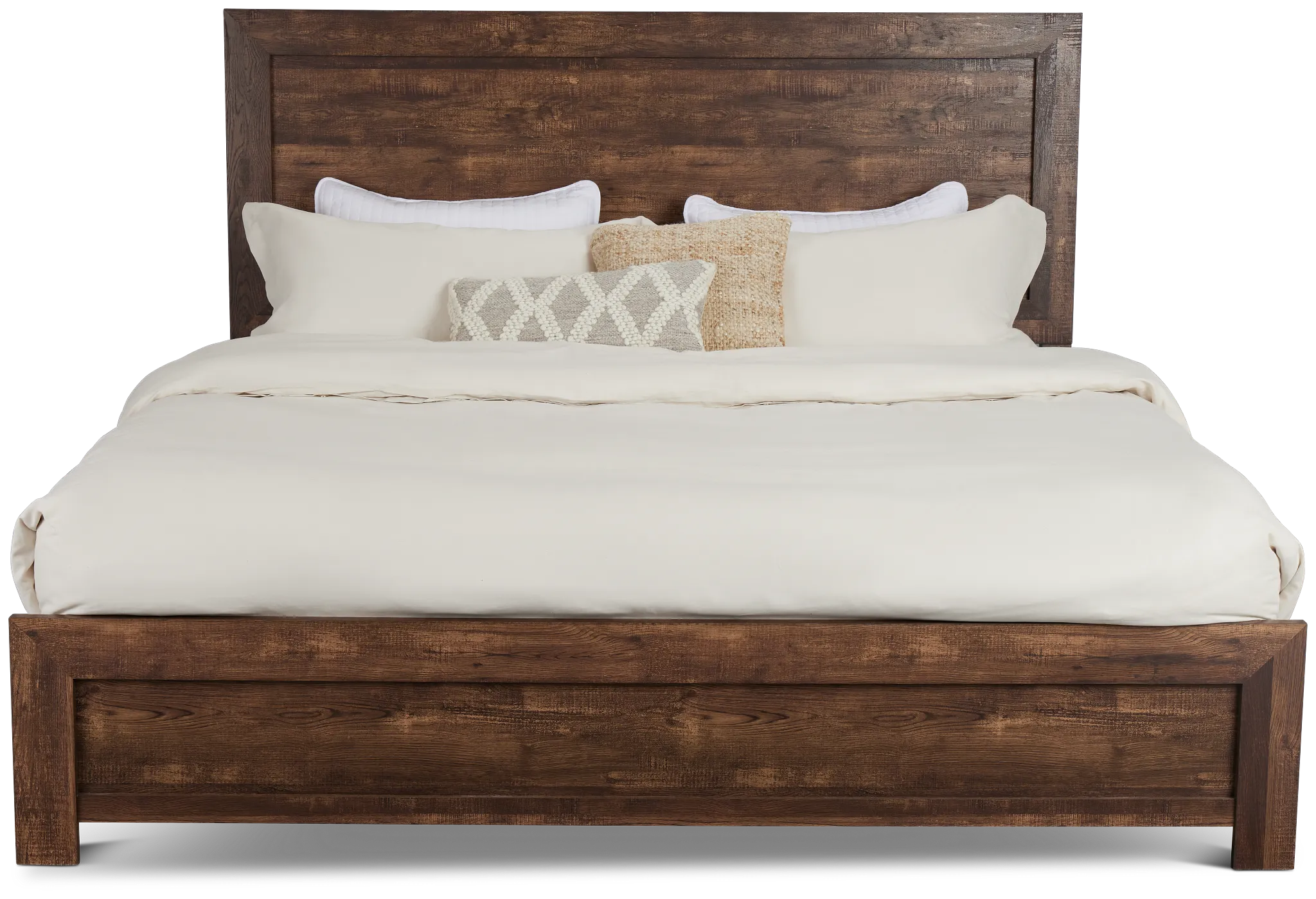 Ollie Dark Tone Panel Bed