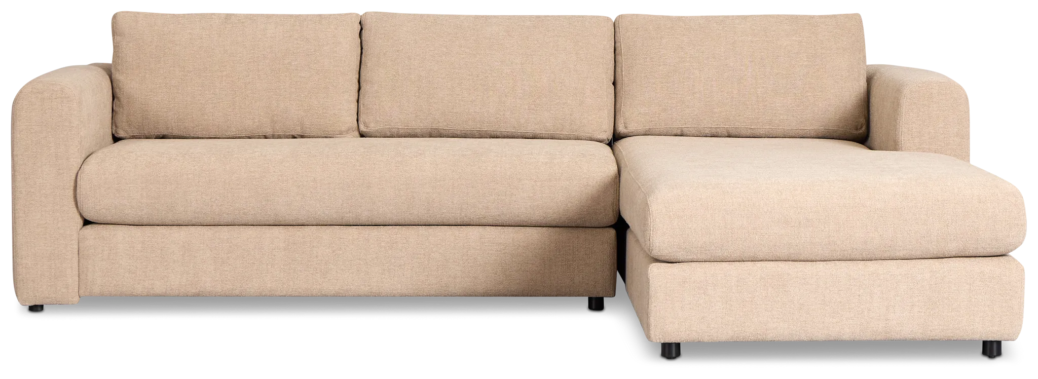 Alma Taupe Fabric Right Chaise Sectional