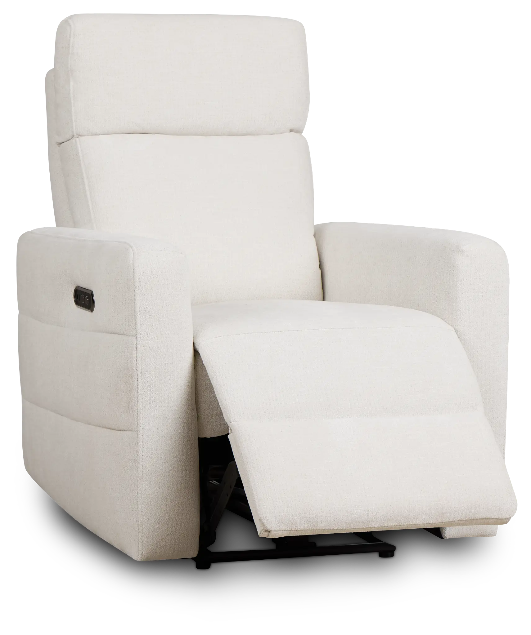 Rae White Fabric Power Recliner Rae White Fabric Power Recliner