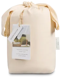 Avocado Organic Beige 400 Thread Sheets