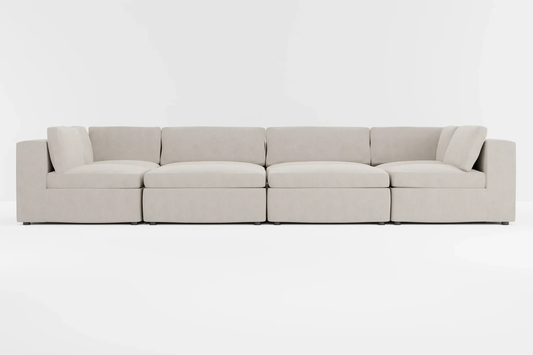 Destin Revenue Beige Fabric 8-piece Pit Sectional