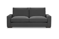 Edgewater Delray Dark Gray 84" Sofa W/ 2 Cushions