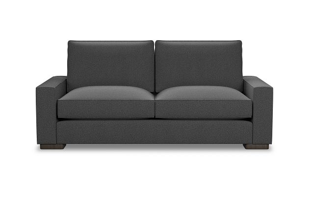 Edgewater Delray Dark Gray 84" Sofa W/ 2 Cushions