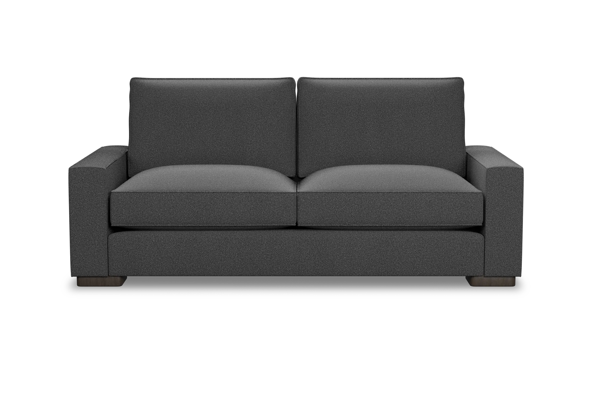 Edgewater Delray Dark Gray 84" Sofa W/ 2 Cushions