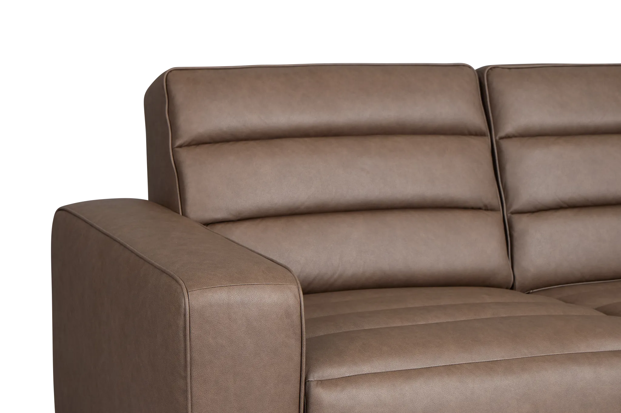 Sawyer Dark Brown Micro 2-piece Modular Power Reclining Sofa