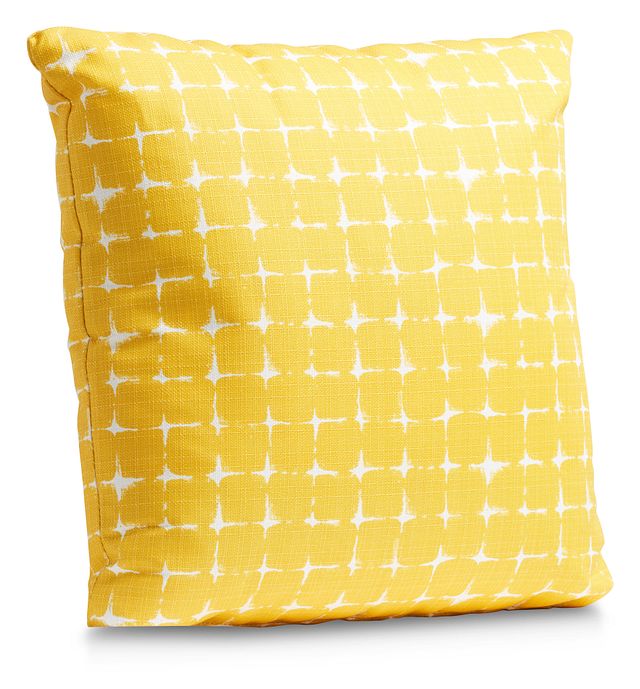 Neptune Yellow 20" Indoor/outdoor Accent Pillow