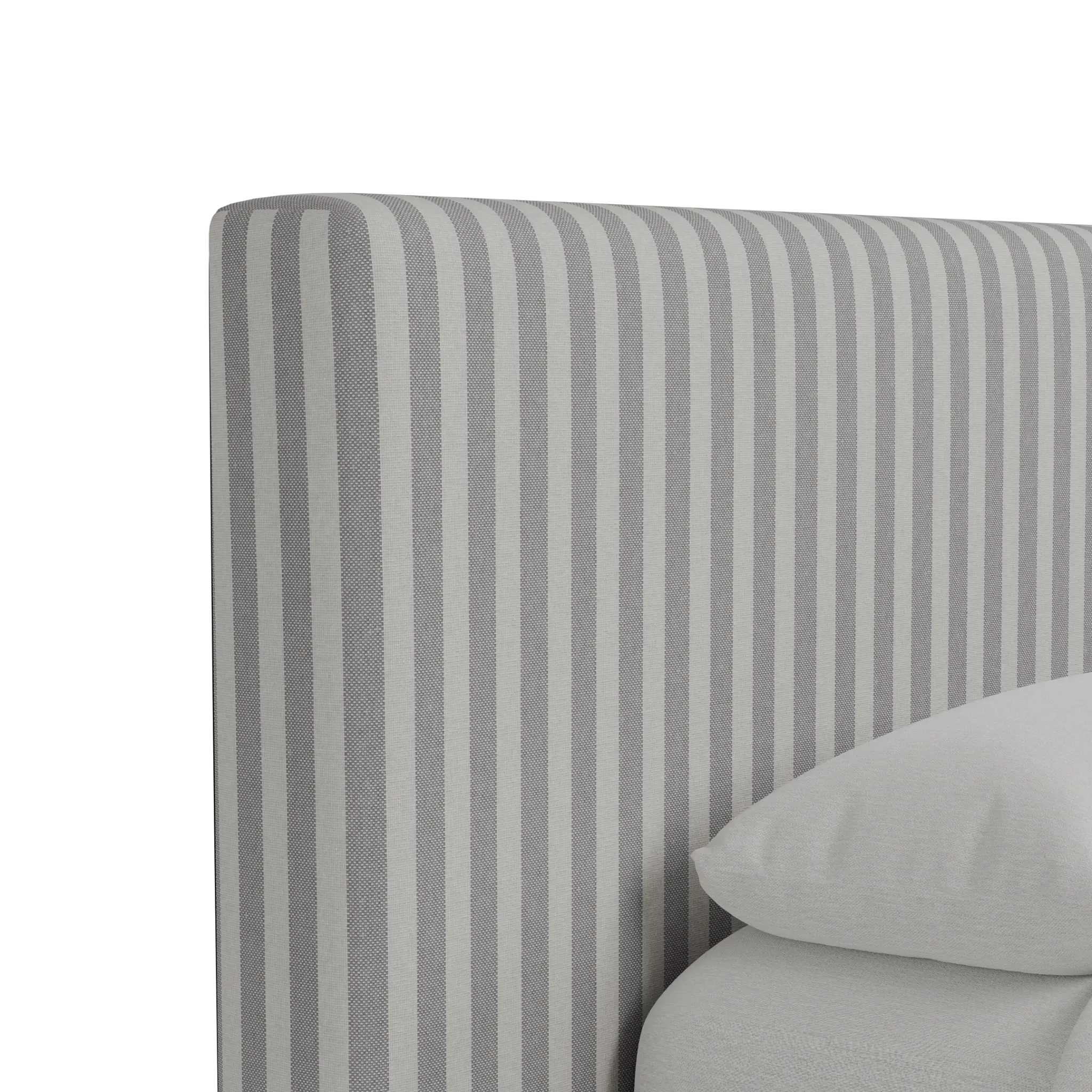 Grayton Sea Lane Light Gray 44" Upholstered Platform Bed Grayton Sea Lane Light Gray 44" Upholstered Platform Bed