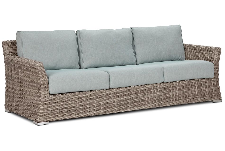 Raleigh Teal Woven Sofa, (2)
